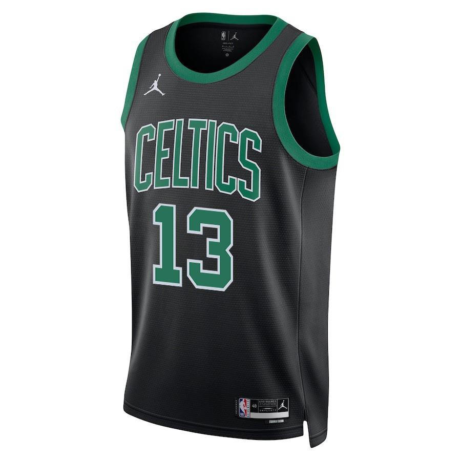 Alternative view of Drew Peterson 13 Boston Celtics 2024 FINALS CHAMPIONS Swingman Jersey - Statement Edition - Black - JS635