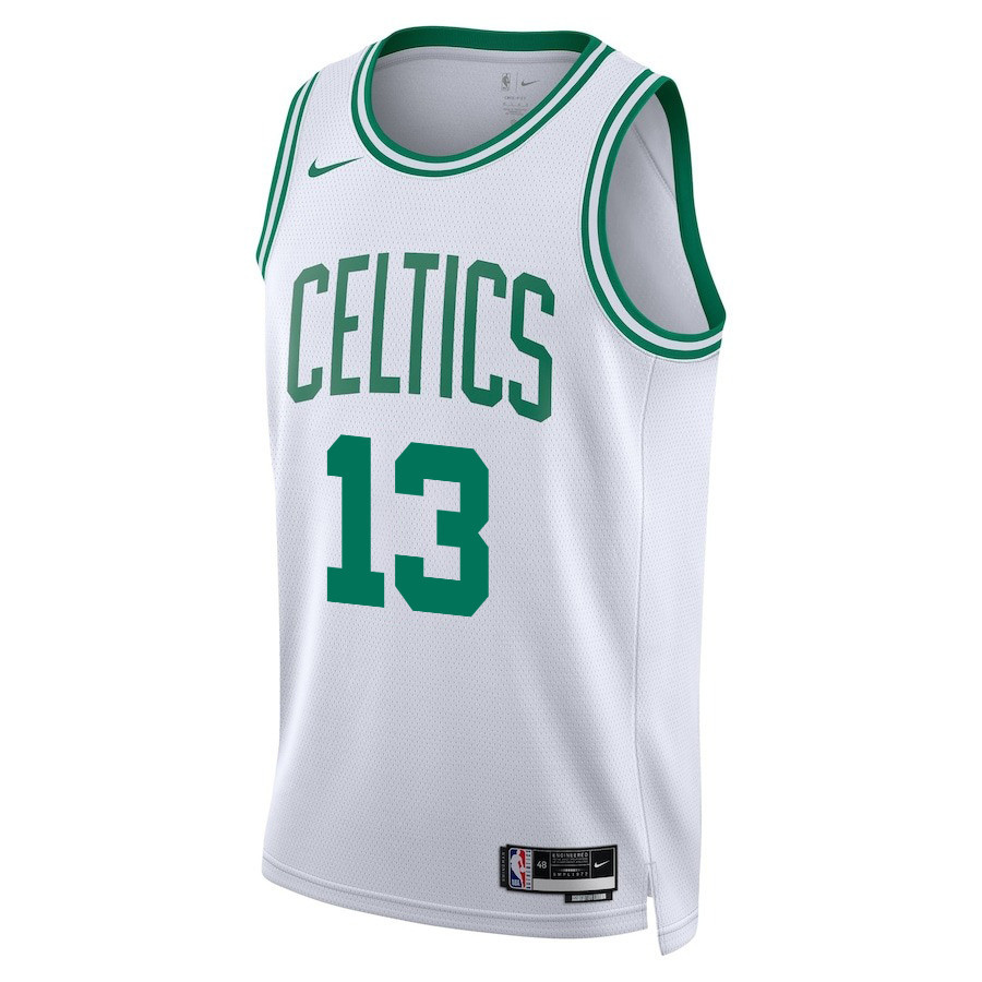 Alternative view of Drew Peterson 13 Boston Celtics 2024 FINALS PATCH Swingman Jersey - Association Edition - White - JS245