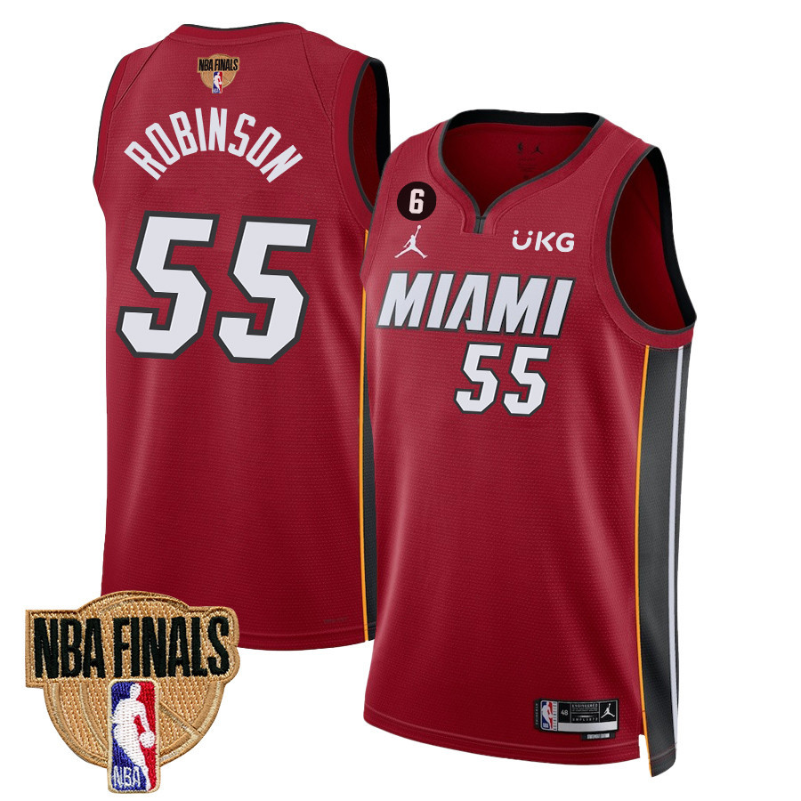 Duncan Robinson 55 Miami Heat Final Champions 2023 Swingman Jersey - Red - JS429 