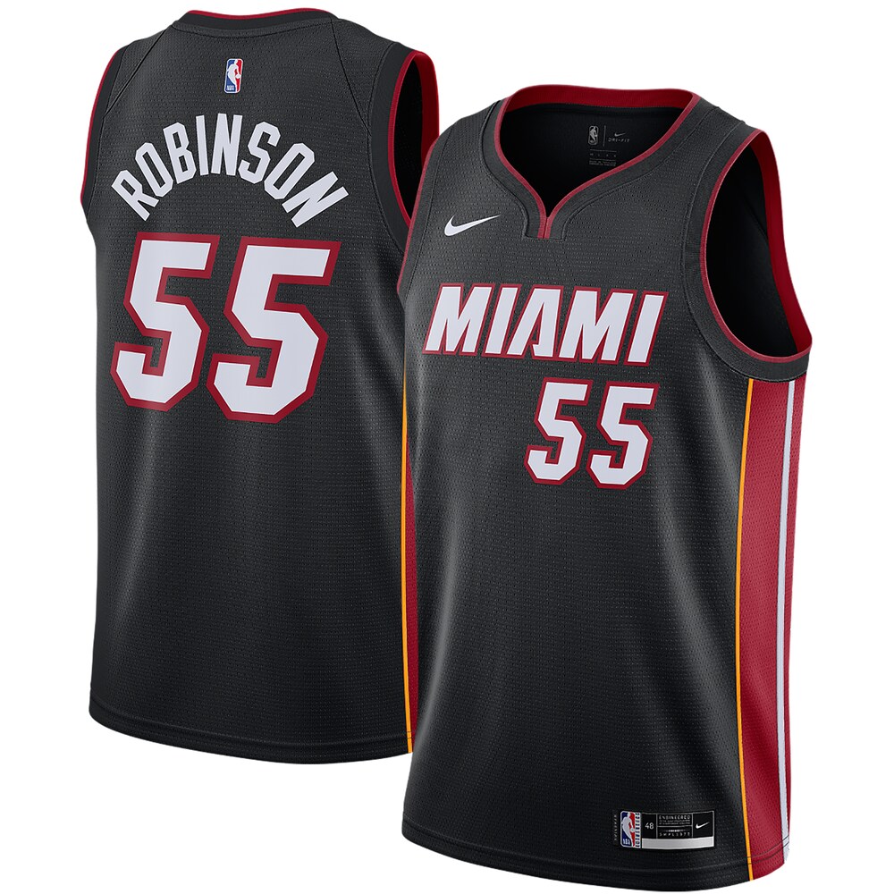 Duncan Robinson Miami Heat 2020/21 Swingman Jersey Black - Icon Edition