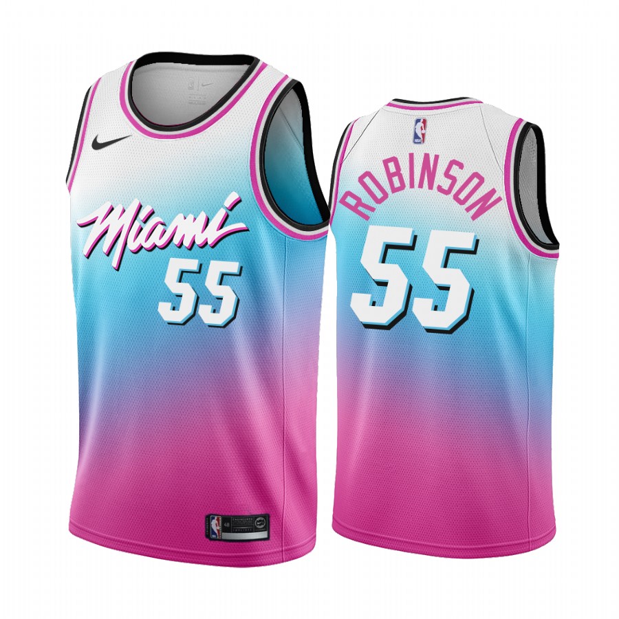 Duncan Robinson Miami Heat Blue Pick City Edition Vice 2020-21 Jersey