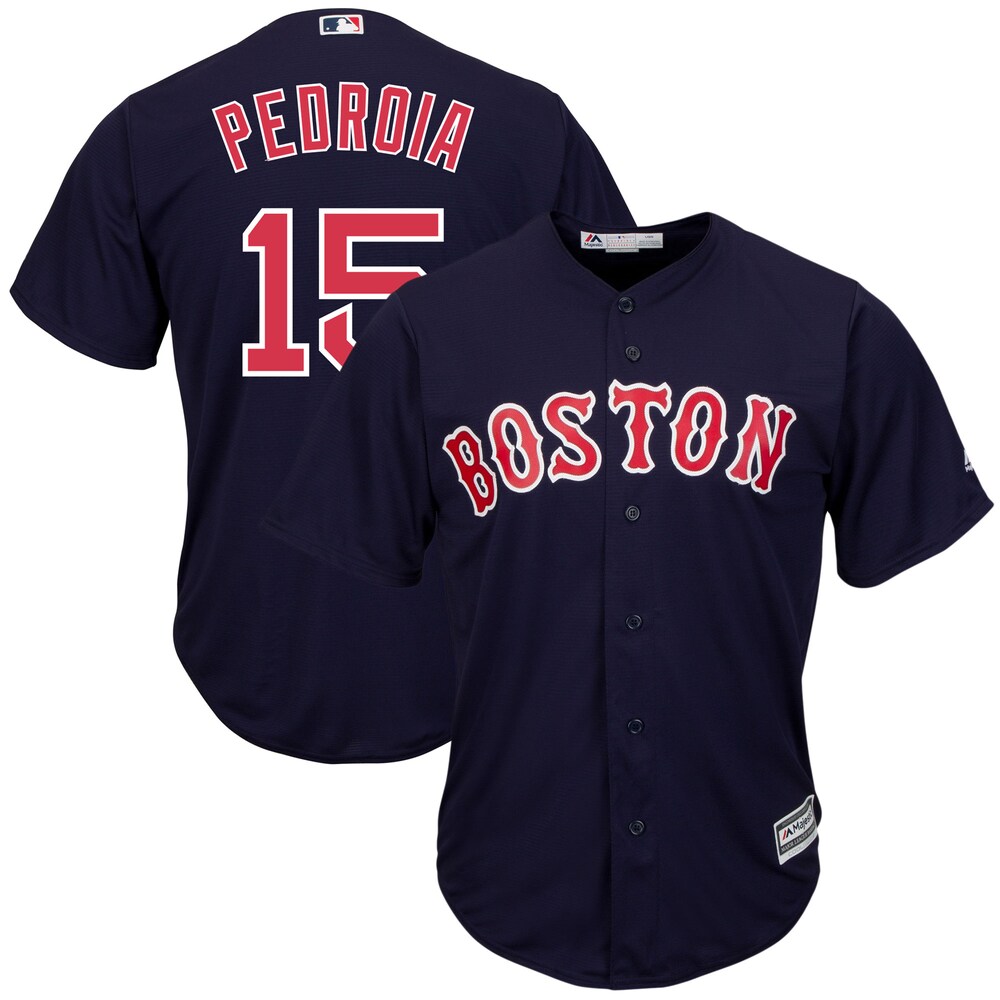 Dustin Pedroia Boston Red Sox Majestic Big & Tall Alternate Cool Base Player Jersey - Navy