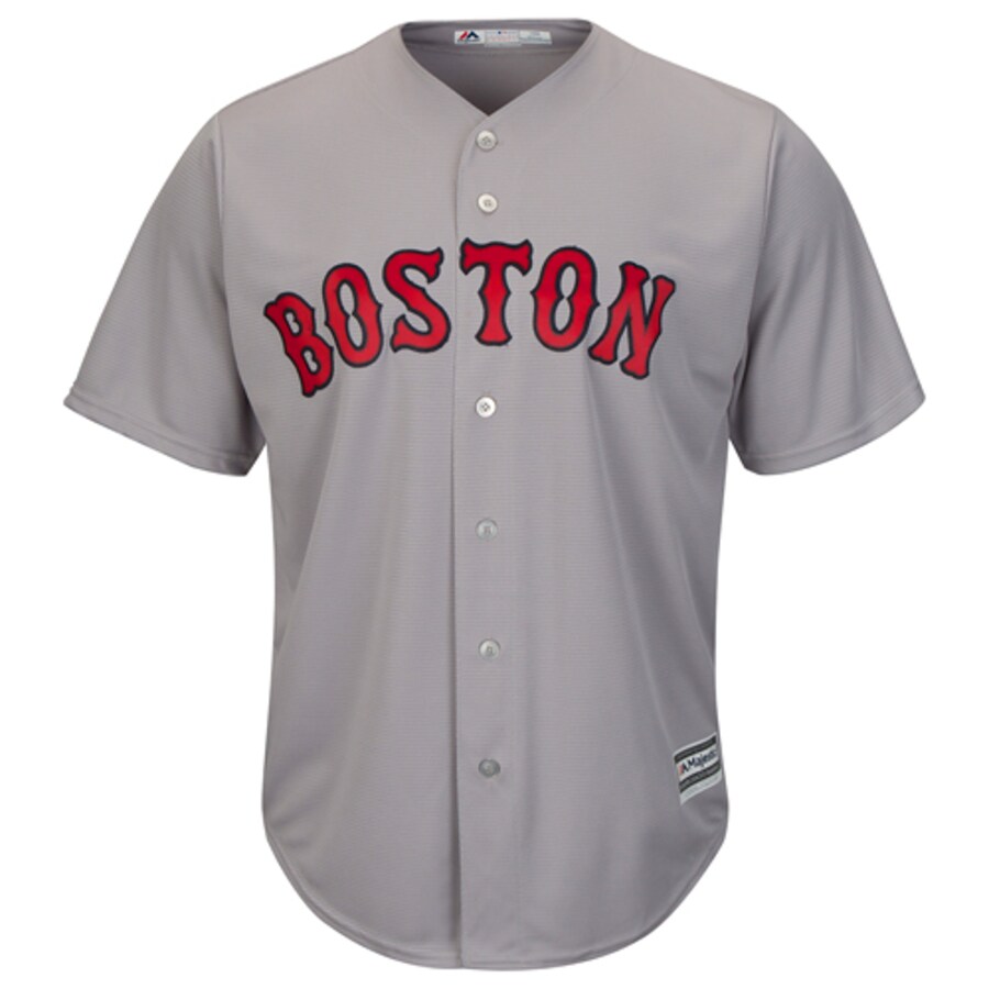 Alternative view of Dustin Pedroia Boston Red Sox Majestic Cool Base Player Jersey - Gray