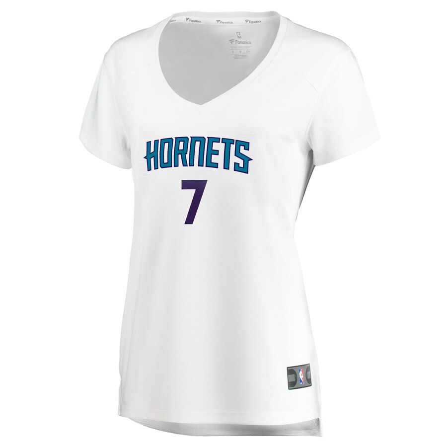 Alternative view of Dwayne Bacon Charlotte Hornets Fanatics Branded Women's Fast Break Replica Player Jersey - Association Edition - White