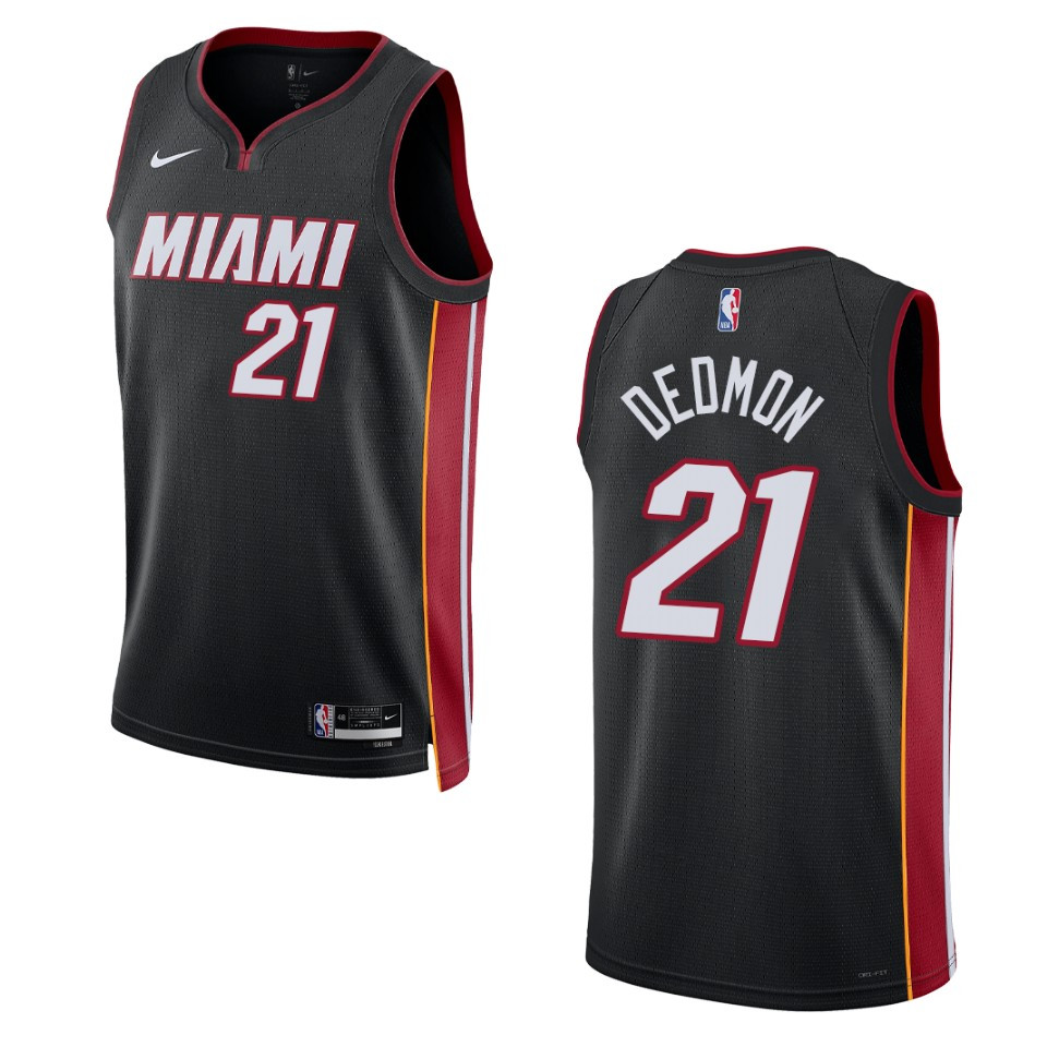 Dwayne Dedmon Black Icon Edition 2022-23 Miami Heat Swingman Jersey