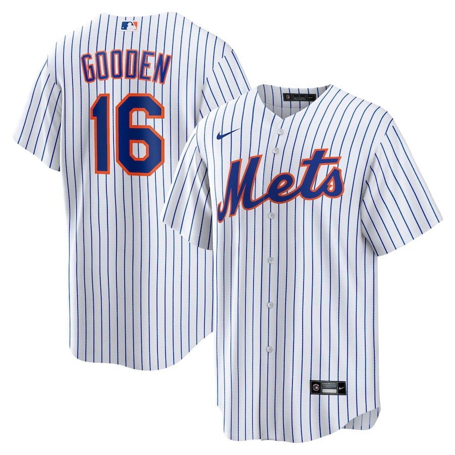 Dwight Gooden 16 New York Mets Home Men Player Jersey - White 