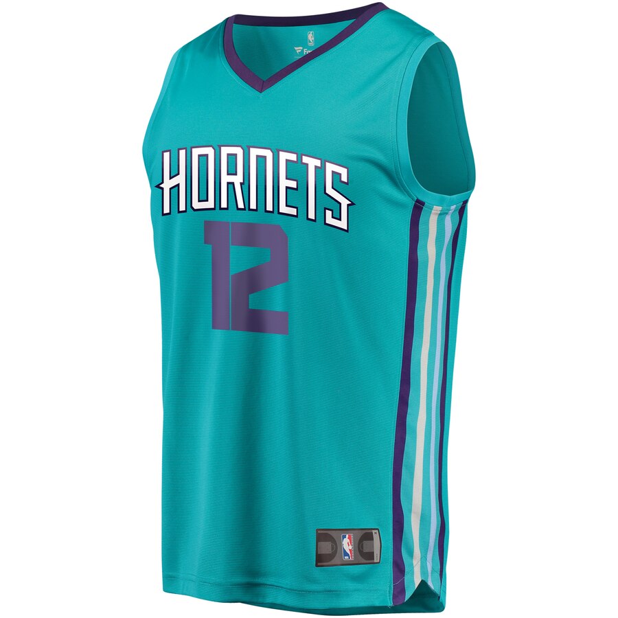 Alternative view of Dwight Howard Charlotte Hornets Fanatics Branded Fast Break Replica Jersey Teal - Icon Edition