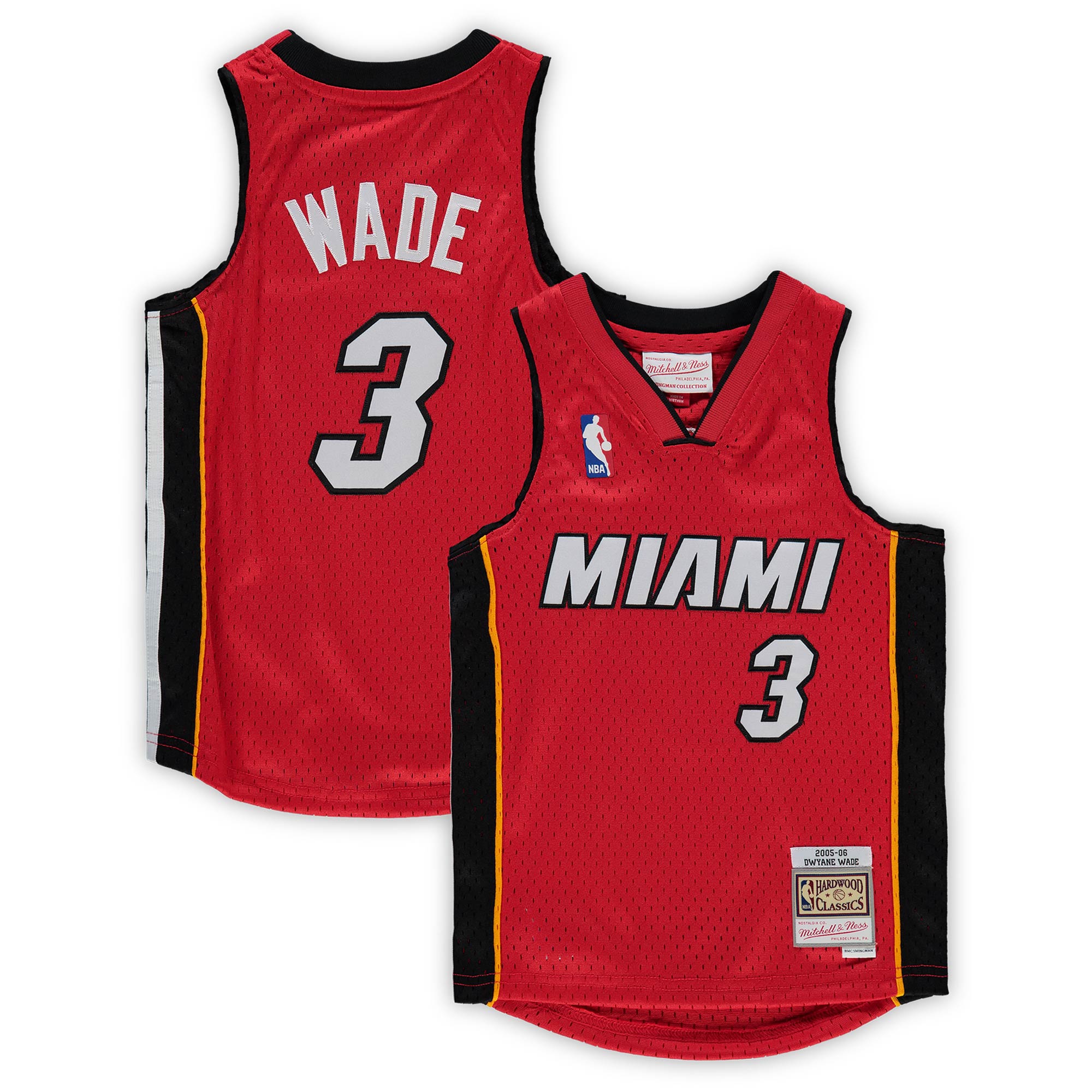 Alternative view of Dwyane Wade Miami Heat Mitchell & Ness Preschool 2005-06 Hardwood Classics Player Jersey - Red