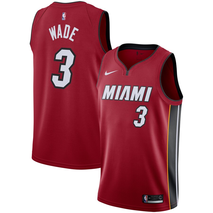 Dwyane Wade Miami Heat Replica Swingman Jersey - Statement Edition - Red