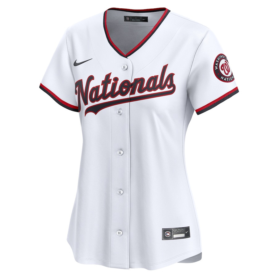 Alternative view of Dylan Crews 3 Washington Nationals Women's Home Limited Player Jersey - White - JS324 