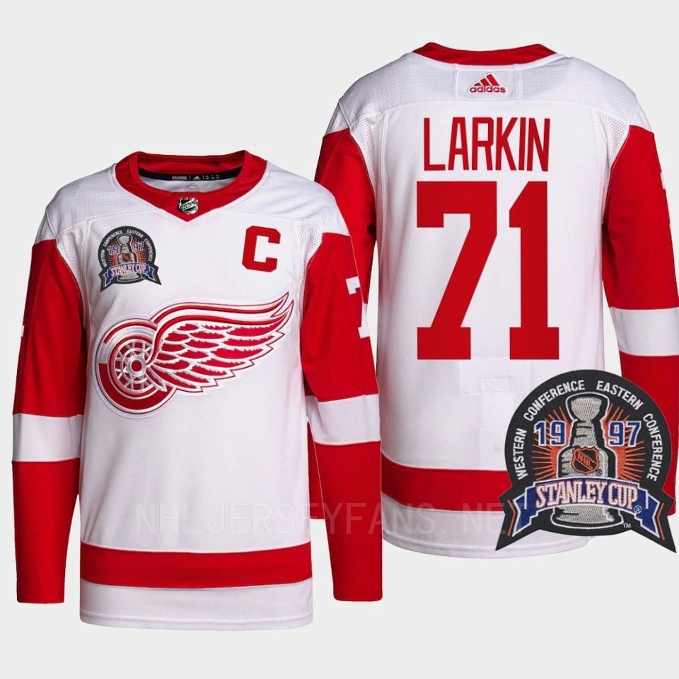 Dylan Larkin 71 25th Anniversary Detroit Red Wings Red Jersey - JS240 