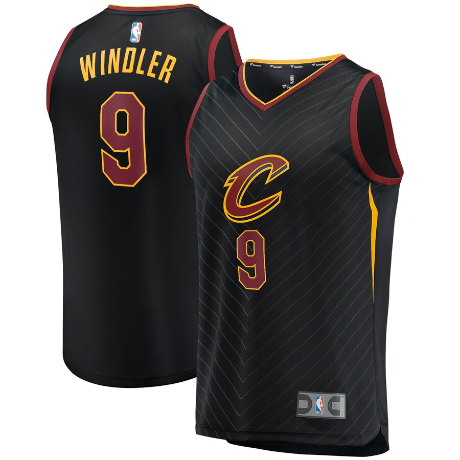 Dylan Windler Cleveland Cavaliers Fanatics Branded Fast Break Replica Jersey Black - Statement Edition