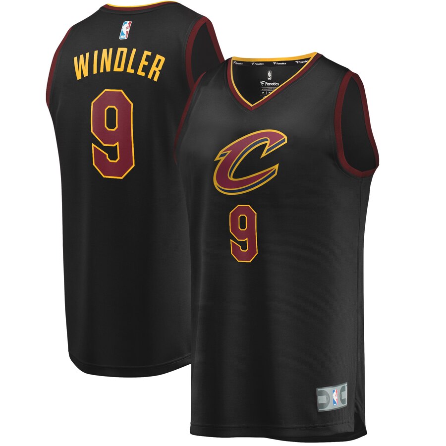 Dylan Windler Cleveland Cavaliers Fanatics Branded Youth Fast Break Replica Jersey Black - Statement Edition