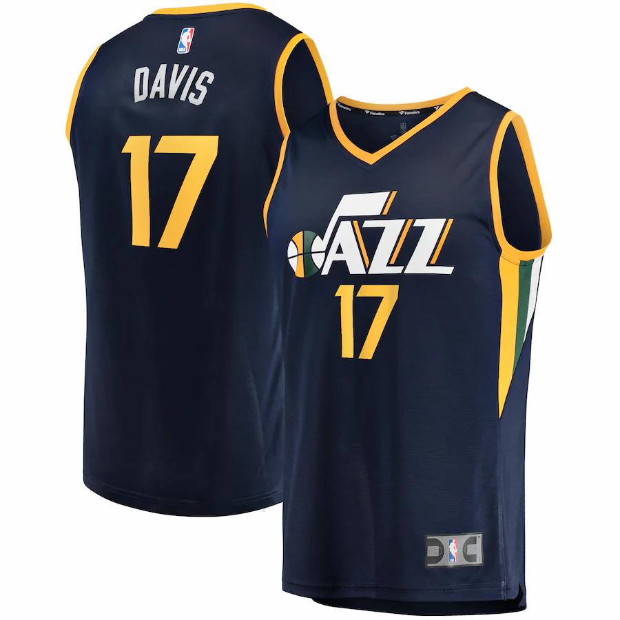 Ed Davis Utah Jazz Fanatics Branded Fast Break Player Jersey - Icon Edition - Navy