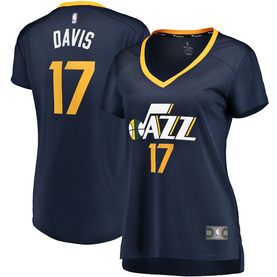 Ed Davis Utah Jazz Fanatics Branded Women's Fast Break Player Jersey - Icon Edition - Navy