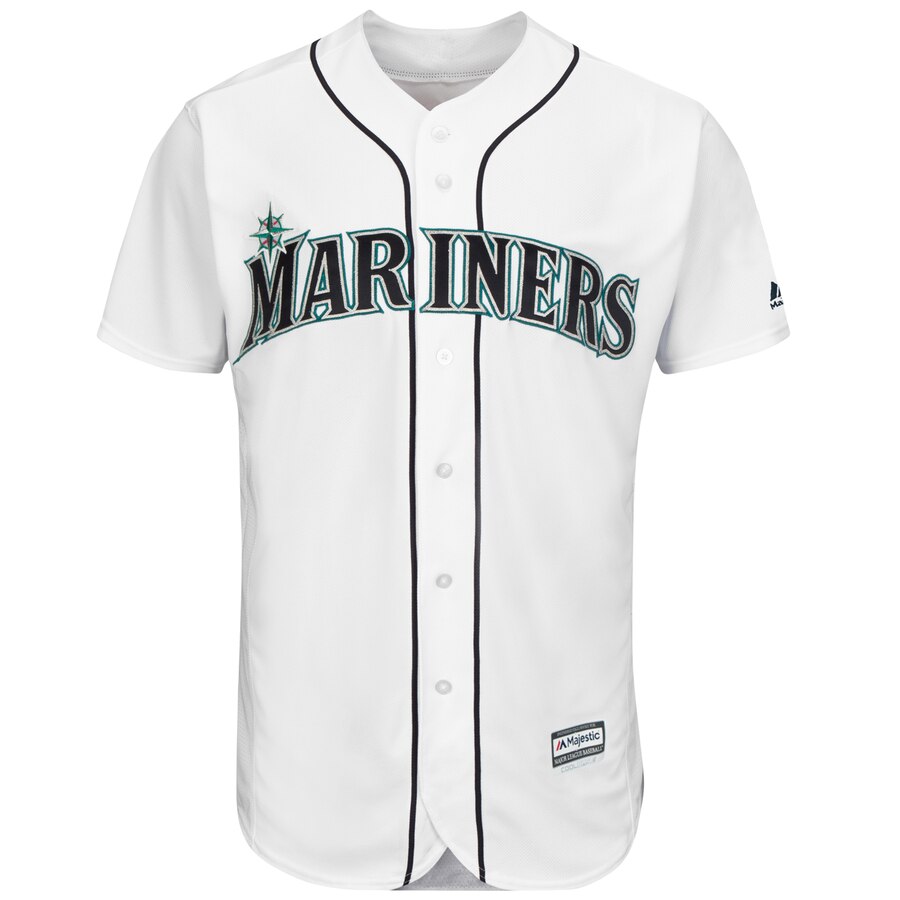 Alternative view of Edgar Martinez Seattle Mariners Majestic Official Cool Base Player Jersey - White