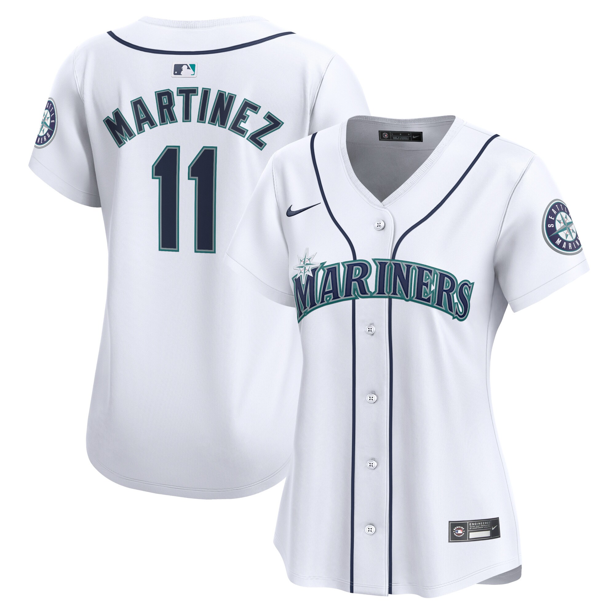 Edgar Martinez Seattle Mariners Women's Home Limited Player Jersey - White
