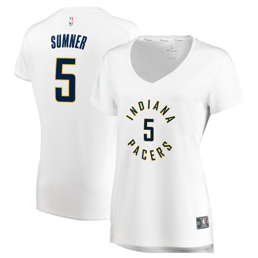 Edmond Sumner Indiana Pacers Fanatics Branded Women's Fast Break Replica Jersey - Association Edition - White