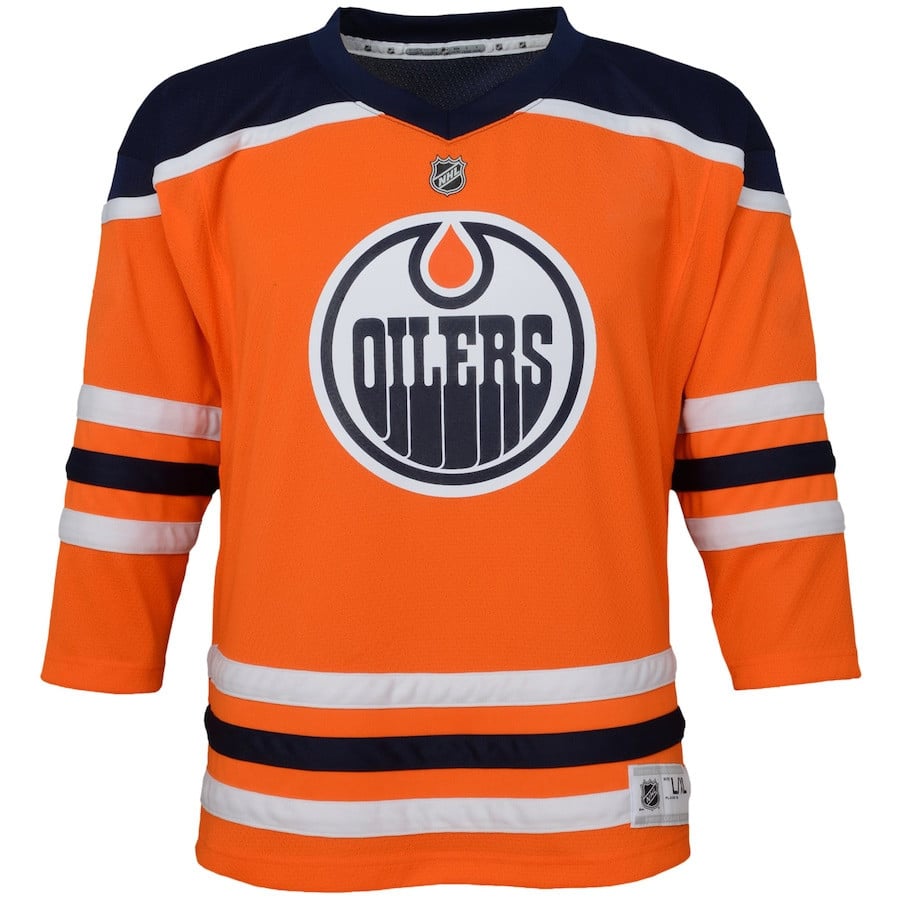 Alternative view of Edmonton Oilers Home Breakaway Jersey - Youth - JS452 