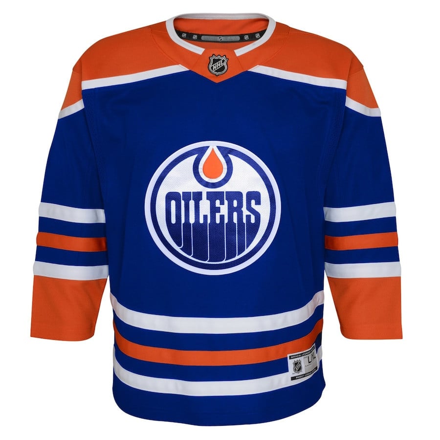 Alternative view of Edmonton Oilers Home Jersey - Youth - JS995 