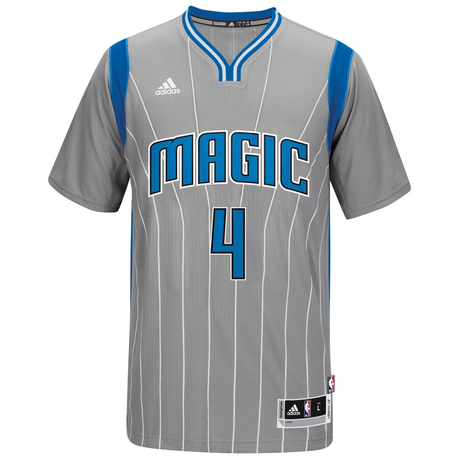 Alternative view of Elfrid Payton Orlando Magic Adidas Pride Swingman Climacool Jersey - Gray