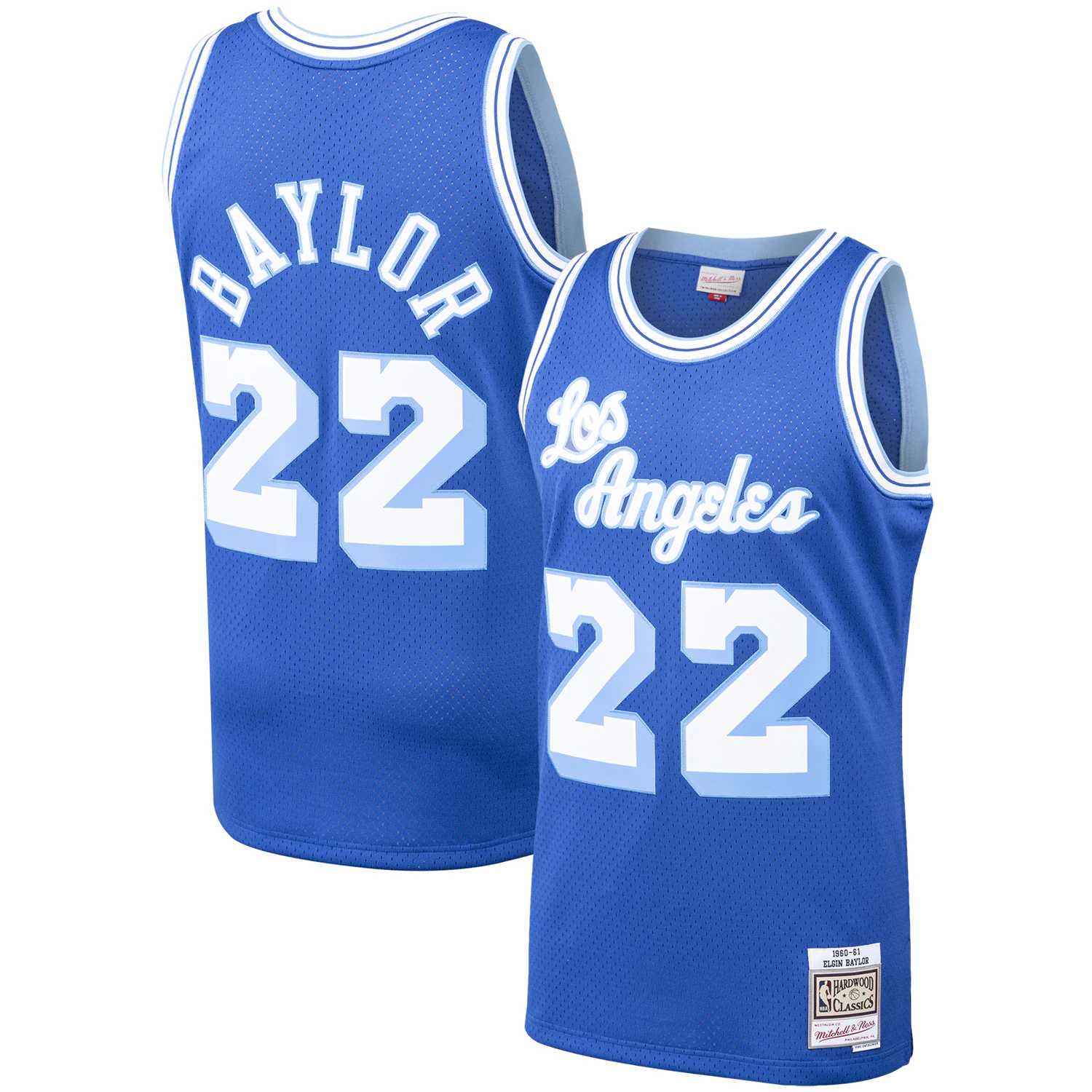 Elgin Baylor Los Angeles Lakers Mitchell & Ness 1960-61 Hardwood Classics Swingman Player Jersey - Royal