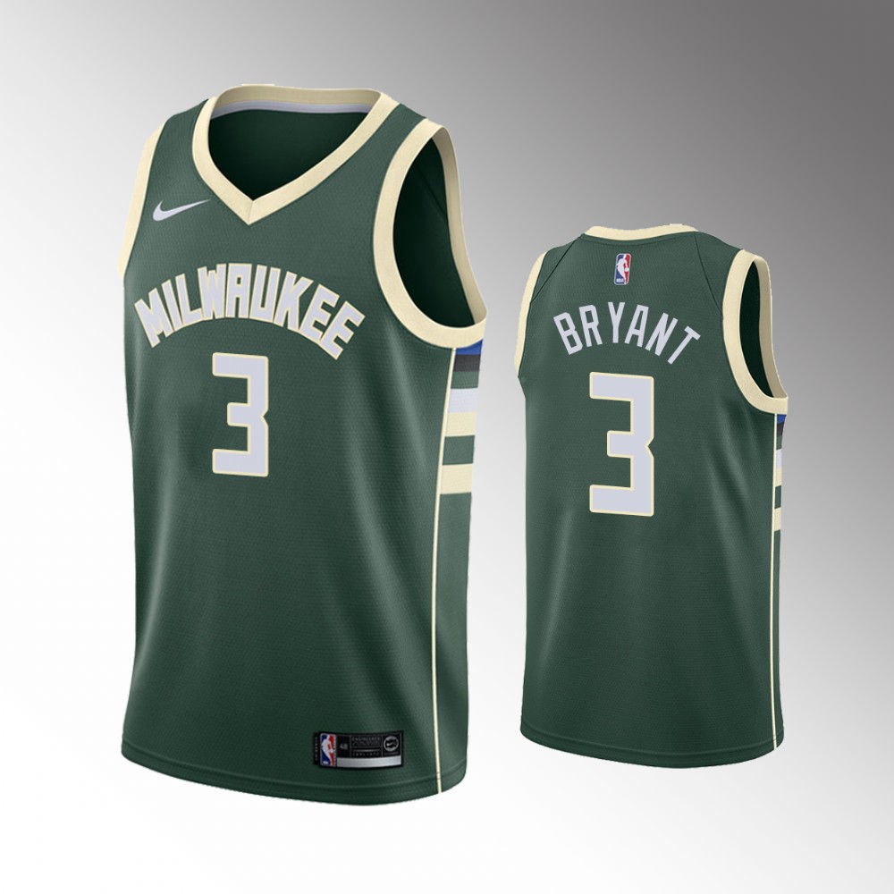 Elijah Bryant Milwaukee Bucks Icon Edition Green Swingman Jersey
