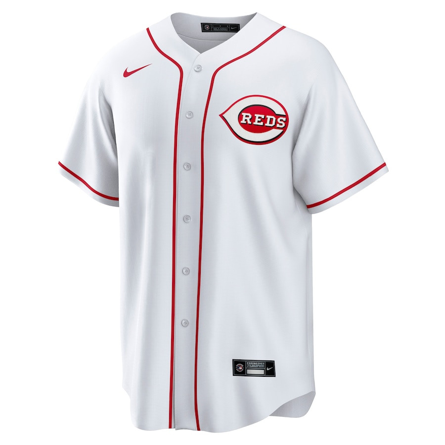 Alternative view of Elly De La Cruz 44 Cincinnati Reds Home Player Men Jersey – White