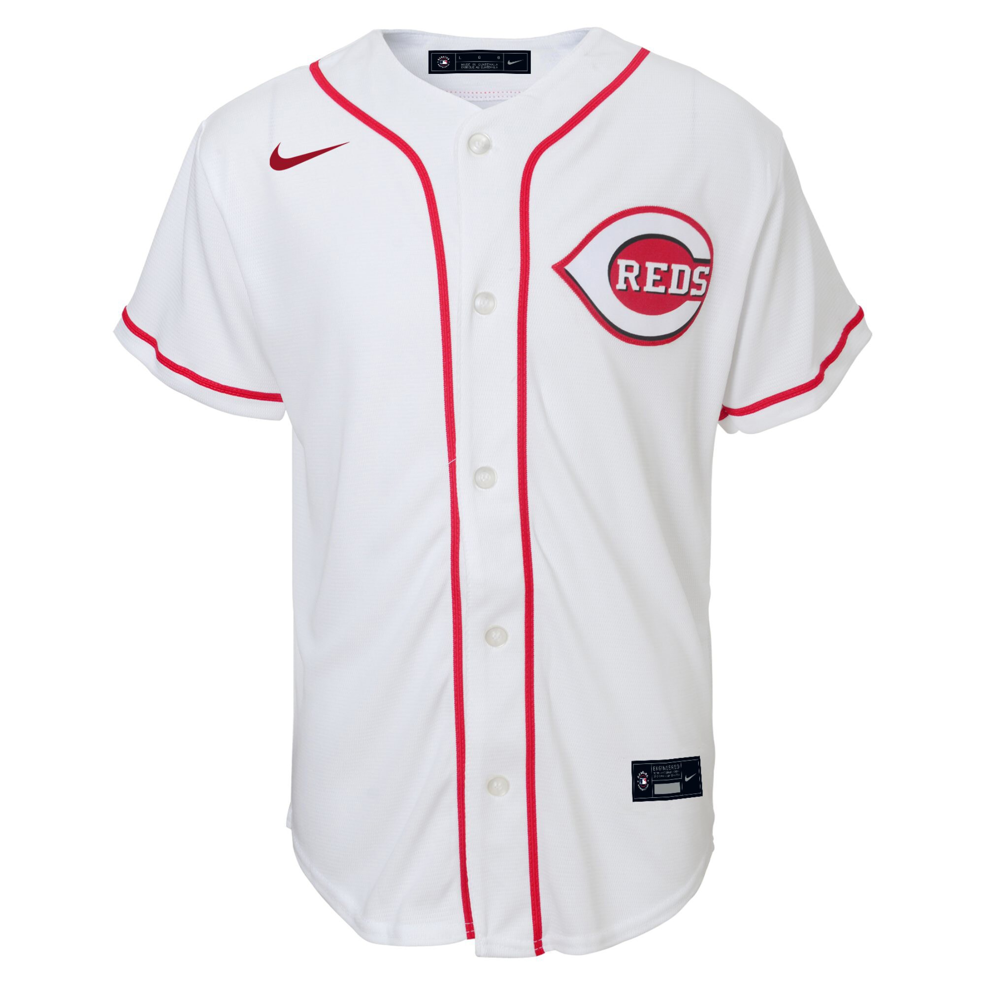 Alternative view of Elly De La Cruz Cincinnati Reds Toddler Home Replica Jersey - White