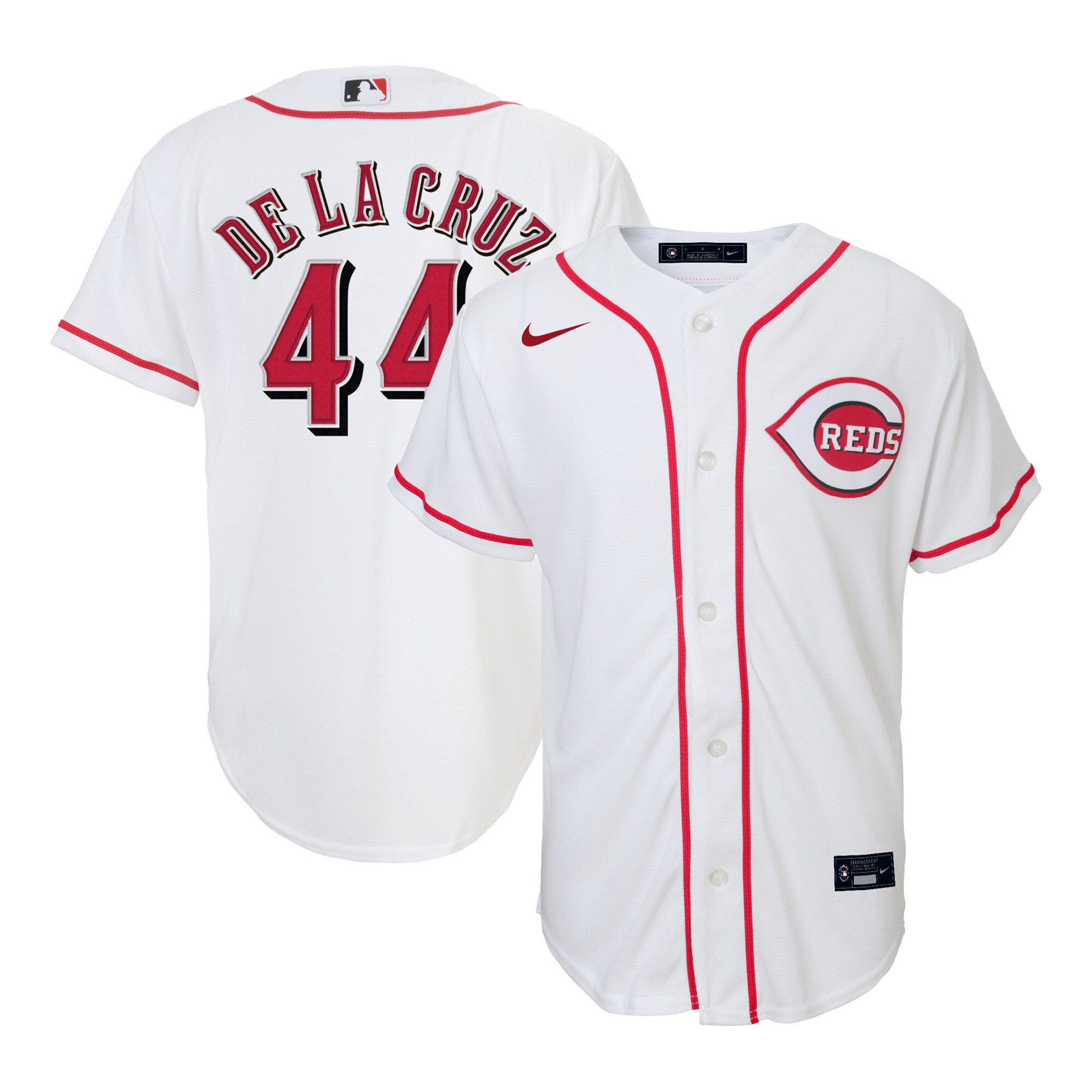 Elly De La Cruz Cincinnati Reds Toddler Home Replica Jersey - White