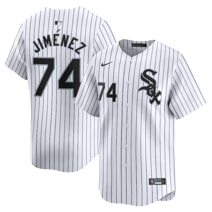 Eloy Jimenez 74 Chicago White Sox Home Limited Player Men Jersey - White