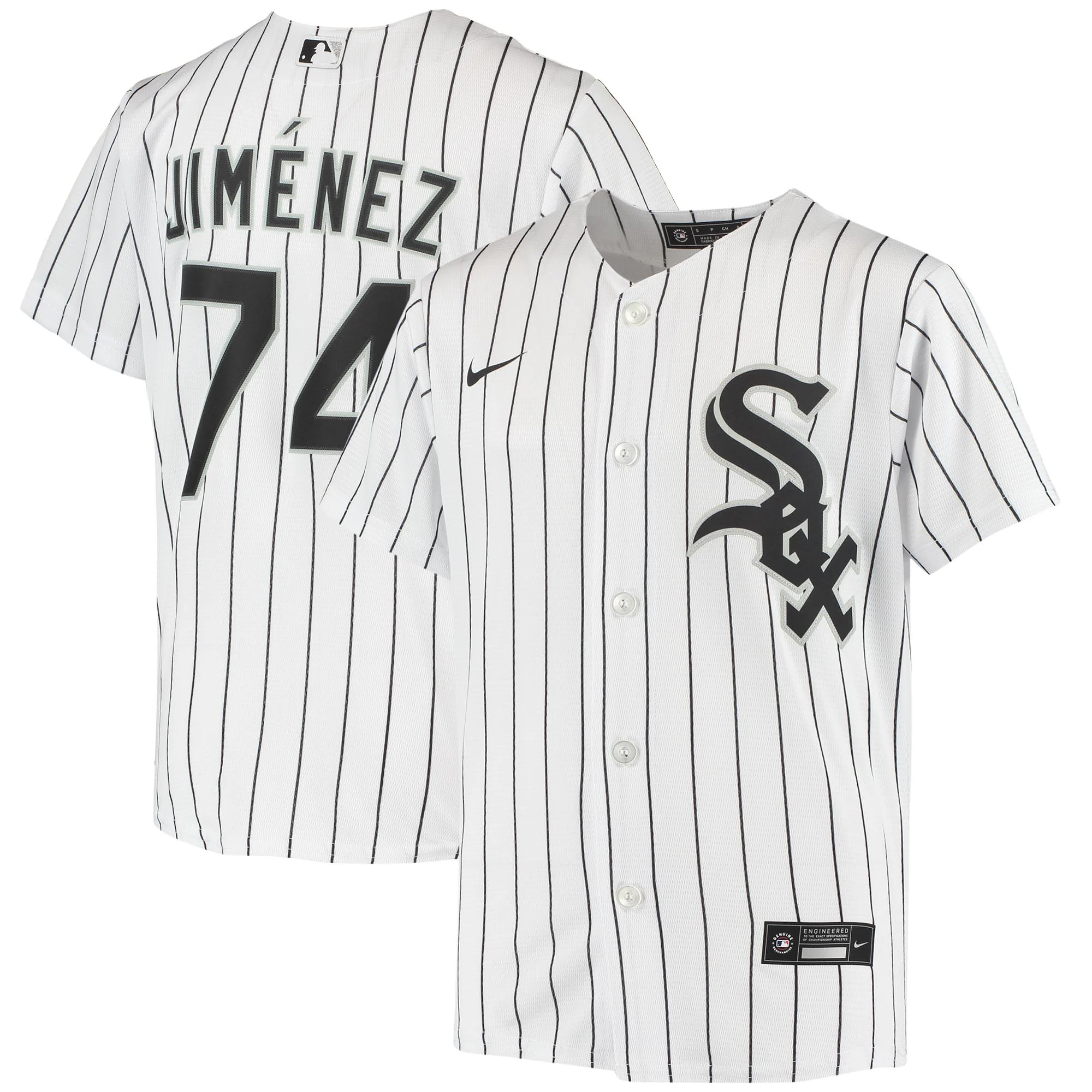 Eloy Jimenez Chicago White Sox Youth Alternate Replica Player Jersey – White