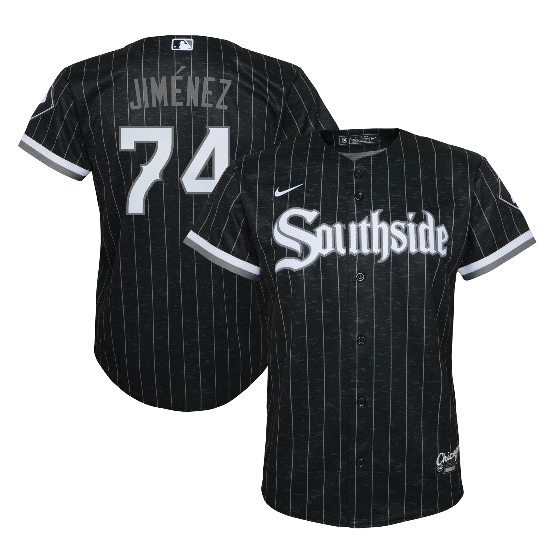 Eloy Jimenez Chicago White Sox Youth City Connect Replica Player Jersey – Black