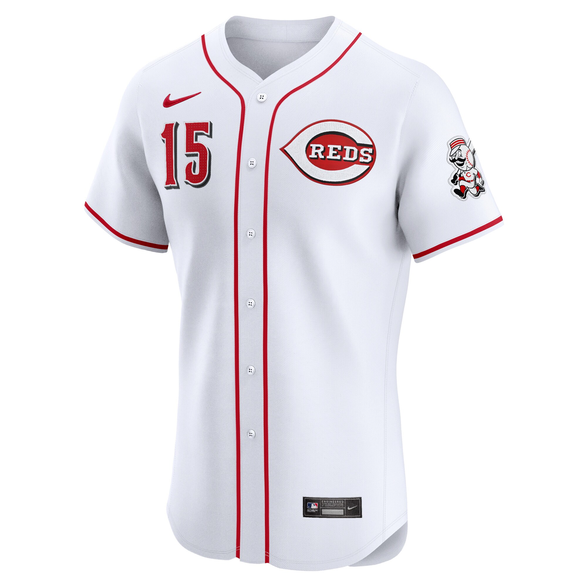Alternative view of Emilio Pagan Cincinnati Reds Home Elite Player Jersey - White
