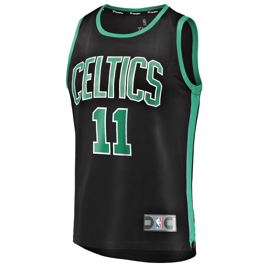 Alternative view of Enes Kanter Boston Celtics Fanatics Branded Fast Break Replica Player Jersey - Statement Edition - Black
