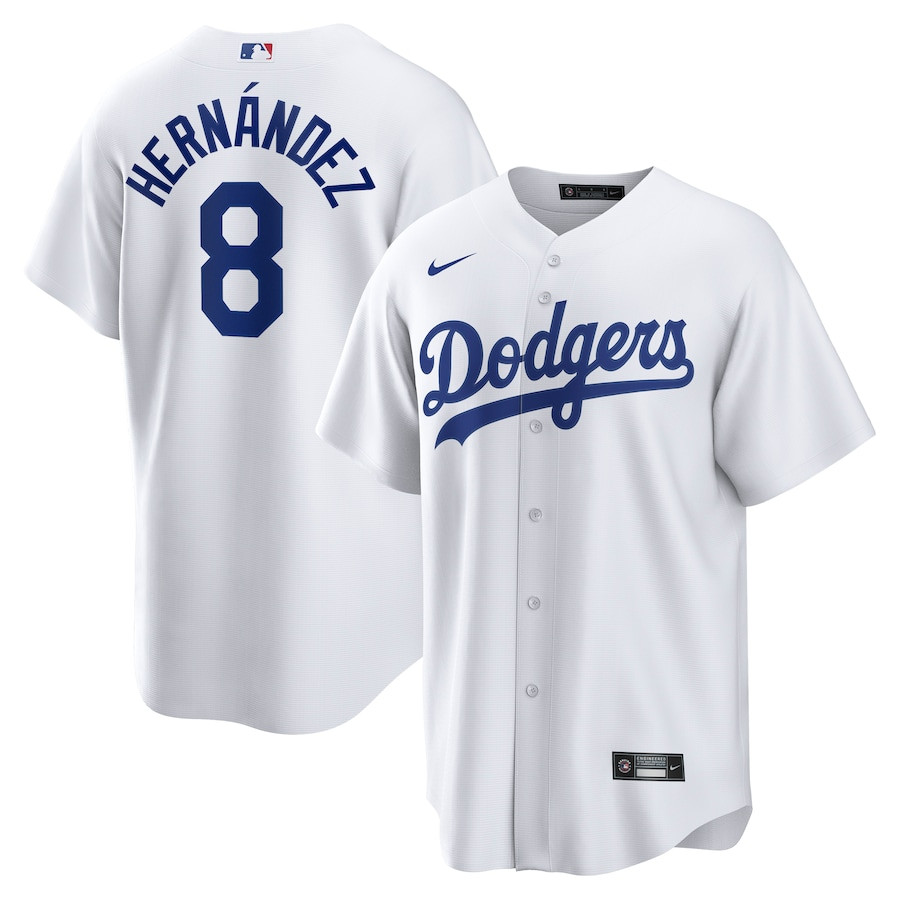 Enrique Hernandez 8 Los Angeles Dodgers Home Men Jersey - White 