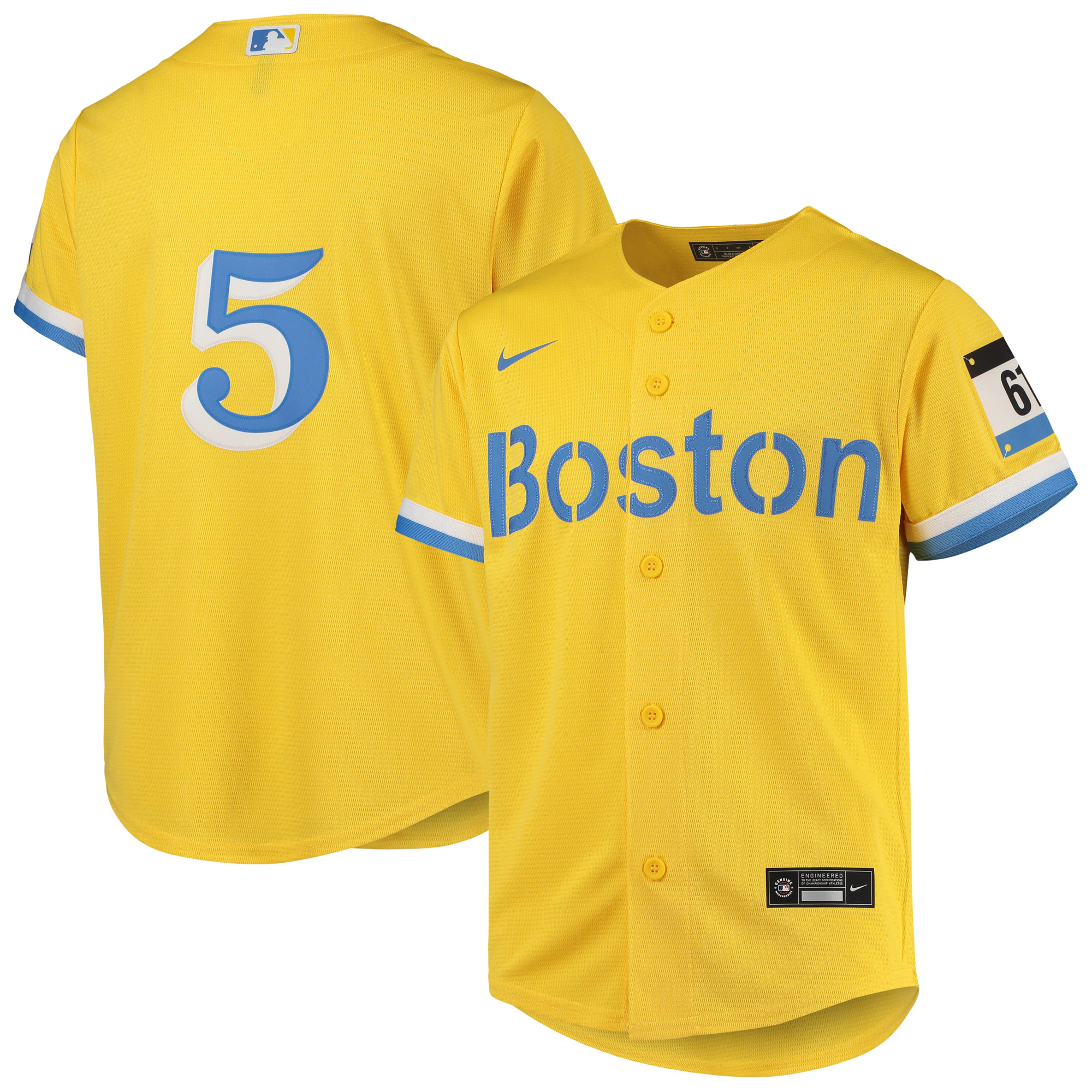 Enrique Hernandez Boston Red Sox Youth City Connect Replica Player Jersey - Gold