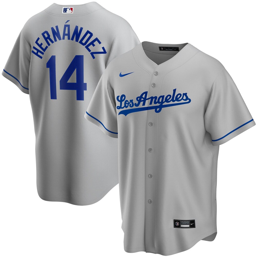 Enrique Hernandez Los Angeles Dodgers Road 2020 Player Jersey - Gray