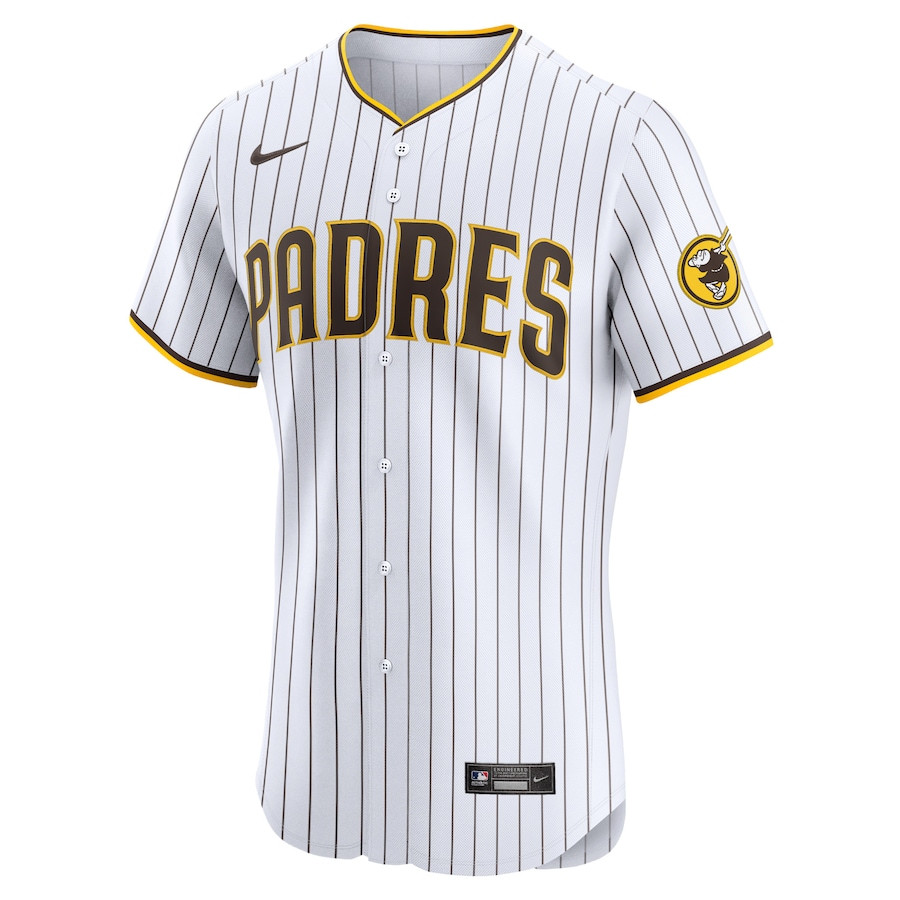 Alternative view of Enyel De Los Santos 62 San Diego Padres Home Elite Player Men Jersey - White 