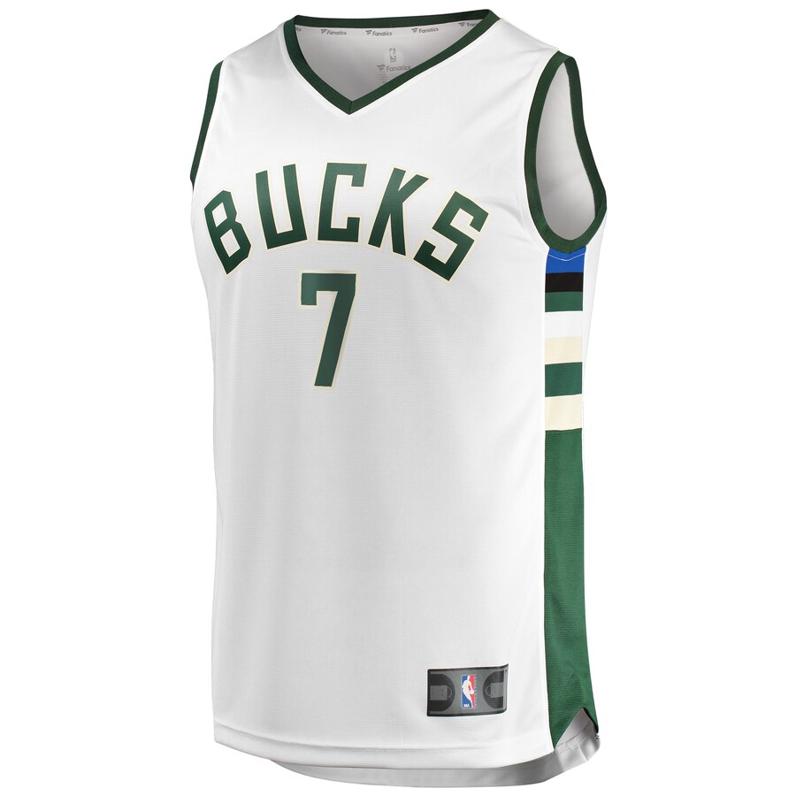 Alternative view of Ersan Ilyasova Milwaukee Bucks Fanatics Branded Youth Fast Break Replica Player Jersey - Association Edition - White
