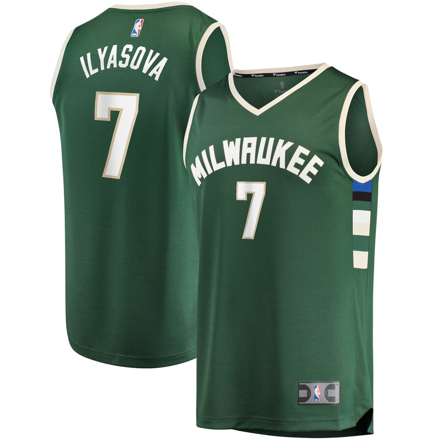 Ersan Ilyasova Milwaukee Bucks Fanatics Branded Youth Fast Break Replica Player Jersey - Icon Edition - Green