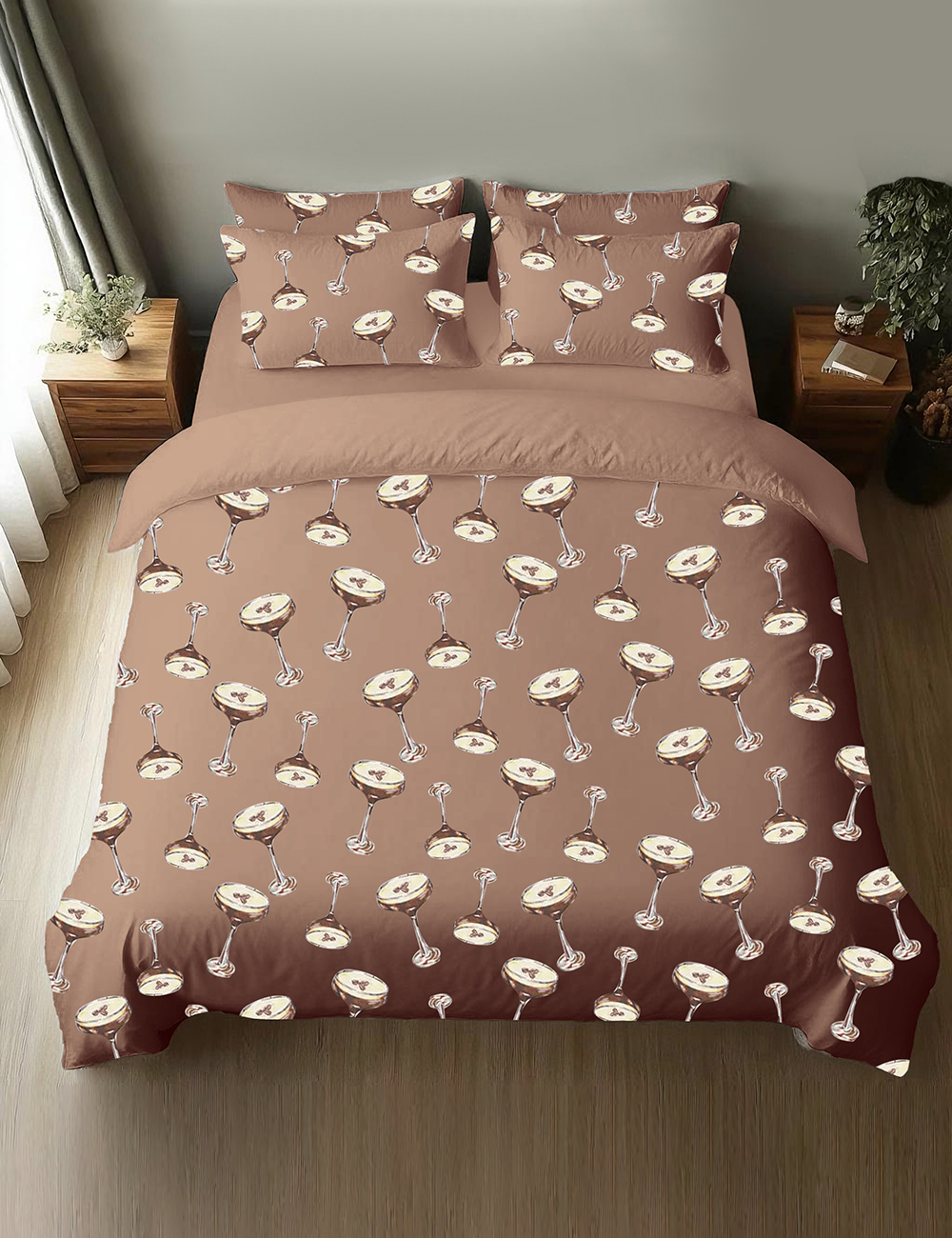 Espresso Martini Wedding Drink Four-Piece Bedding Set