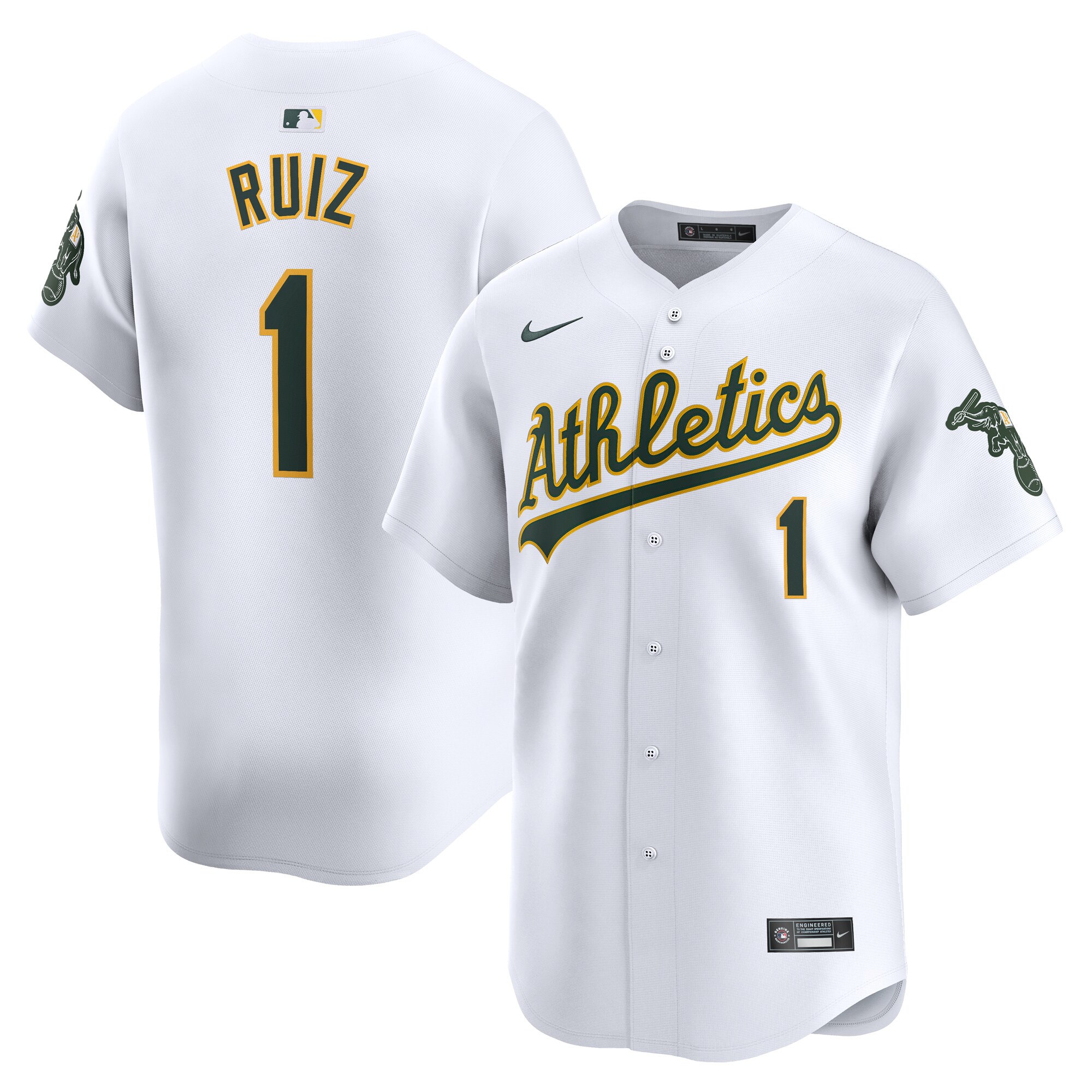 Esteury Ruiz Oakland Athletics Home Limited Player Jersey - White