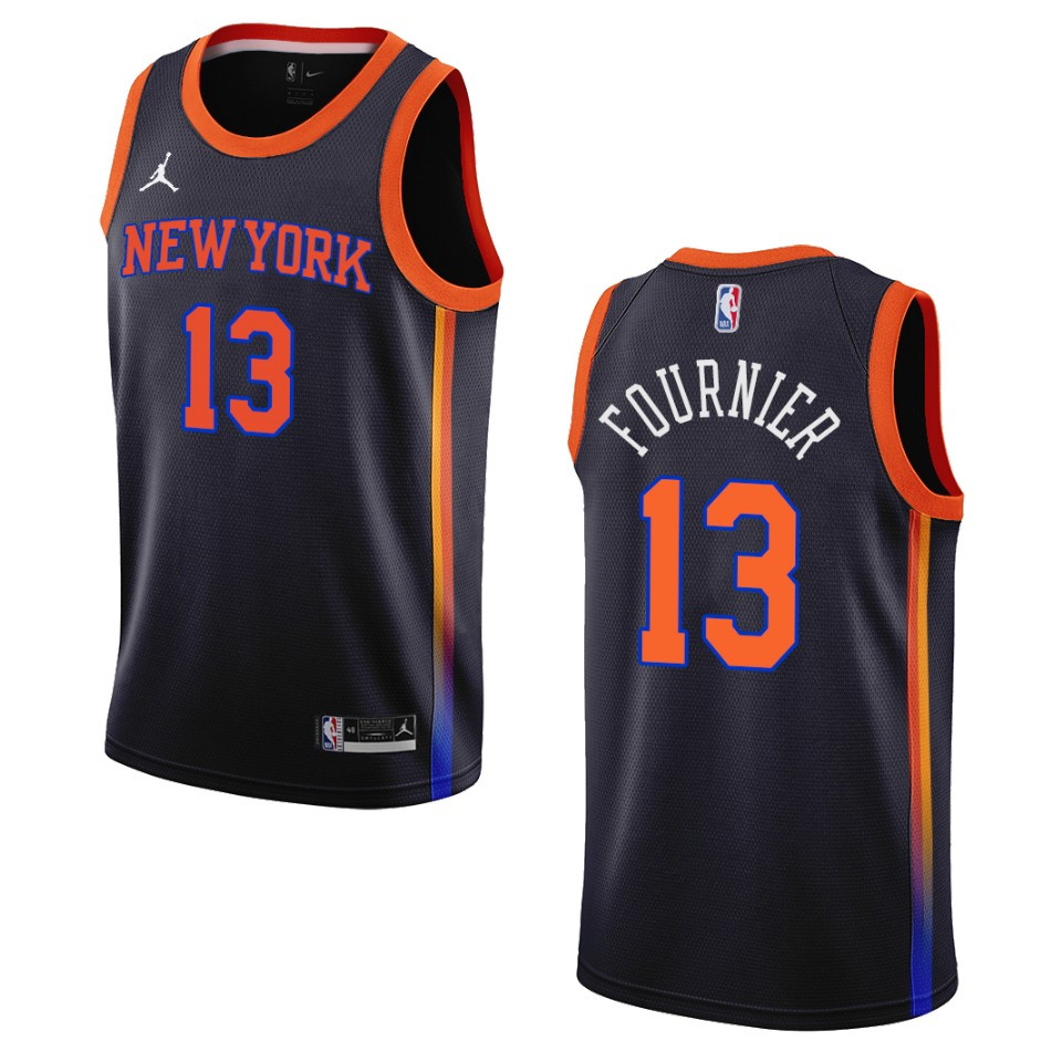 Evan Fournier Statement Edition New York Knicks 2022-23 Black Swingman Jersey