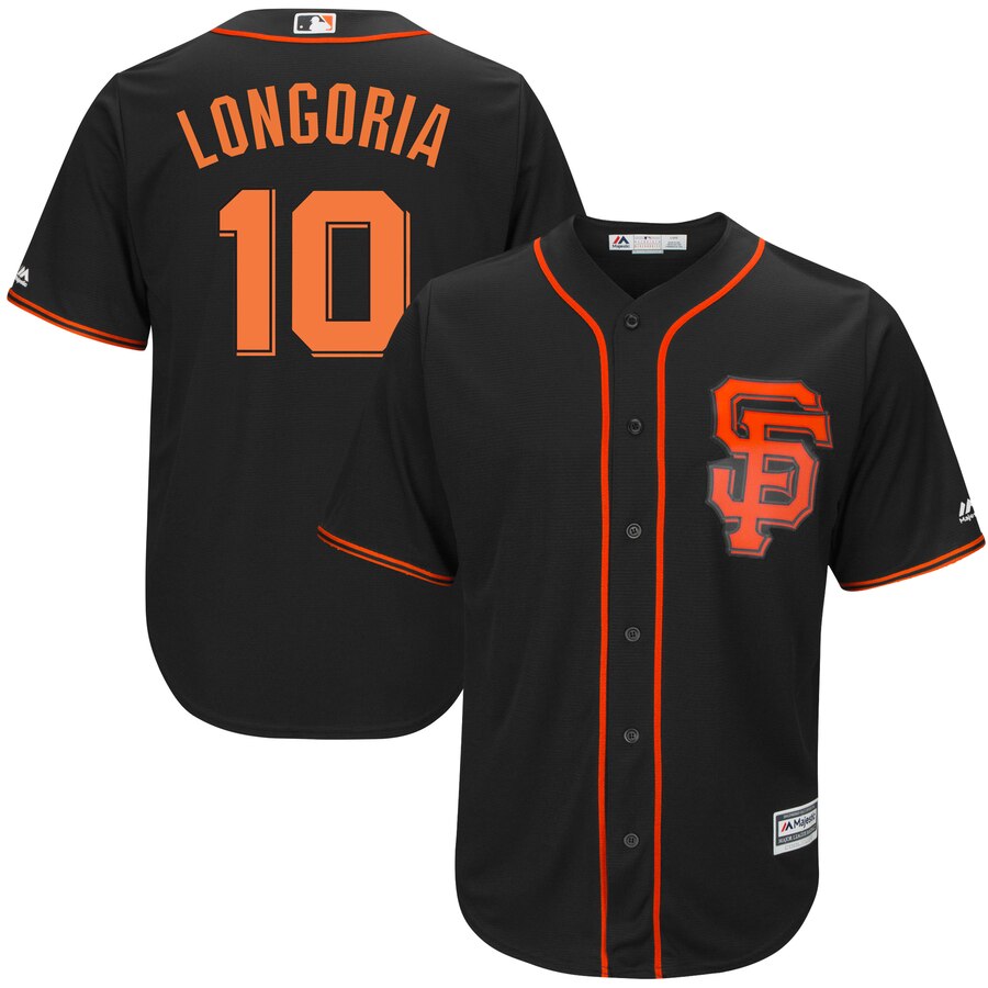 Evan Longoria San Francisco Giants Majestic Alternate Cool Base Player Jersey - Black