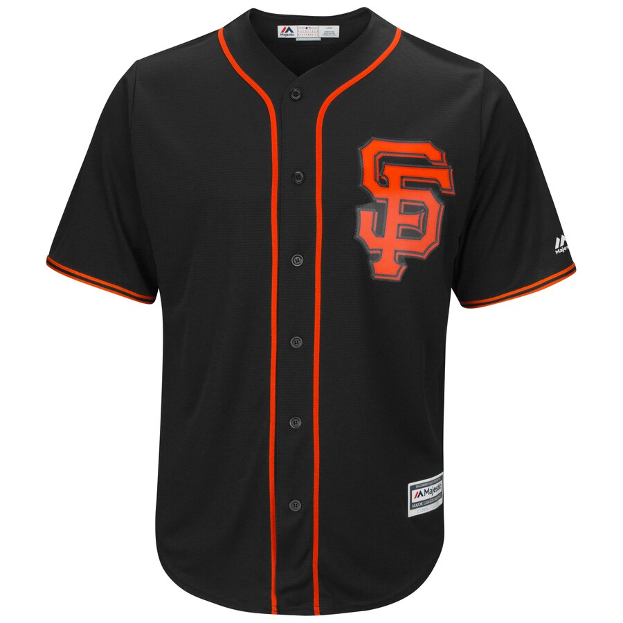 Alternative view of Evan Longoria San Francisco Giants Majestic Alternate Cool Base Player Jersey - Black