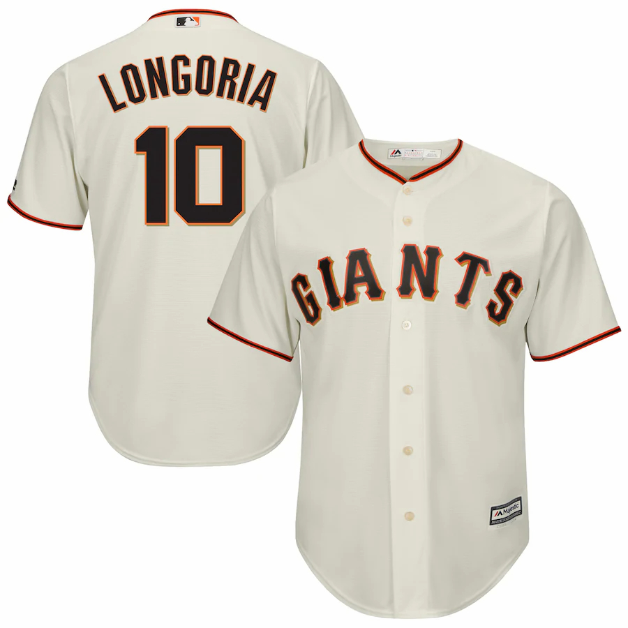 Evan Longoria San Francisco Giants Majestic Home Cool Base Player Jersey - Cream