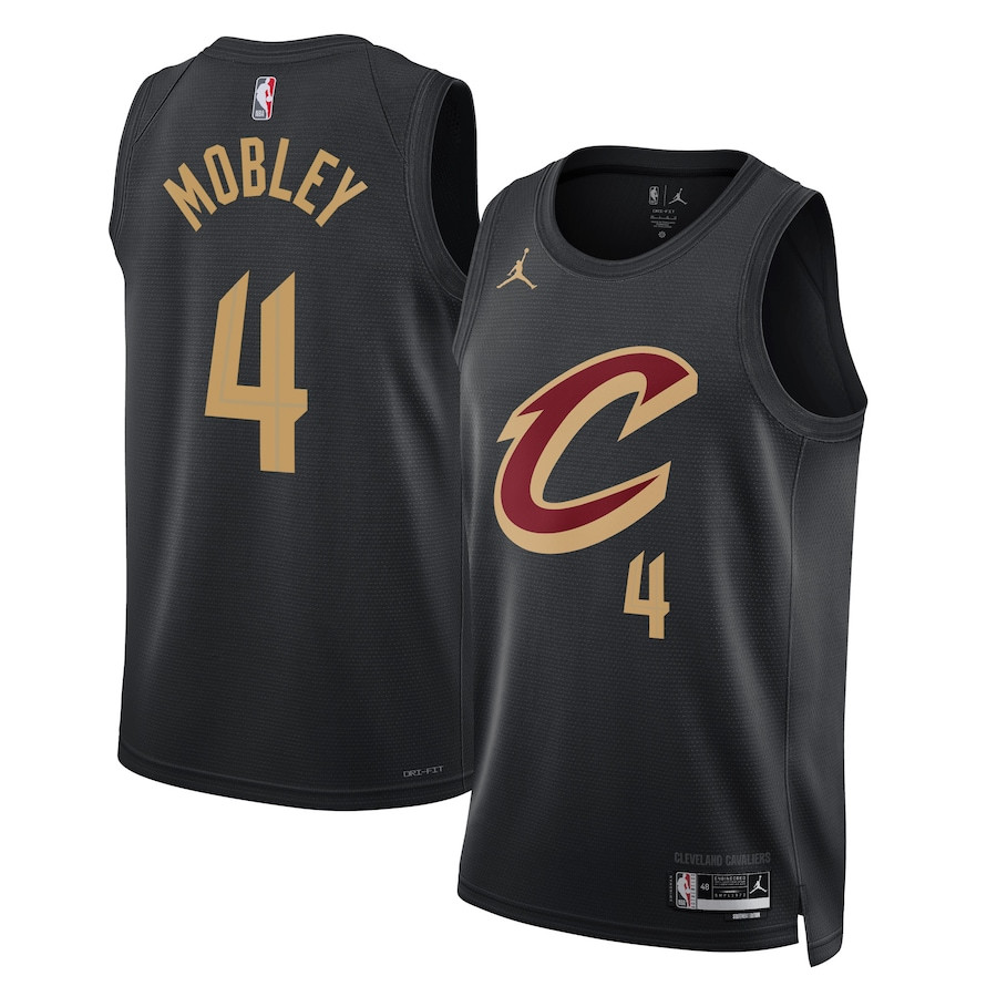 Evan Mobley 4 Cleveland Cavaliers Unisex Swingman Jersey - Statement Edition - Black - JS763