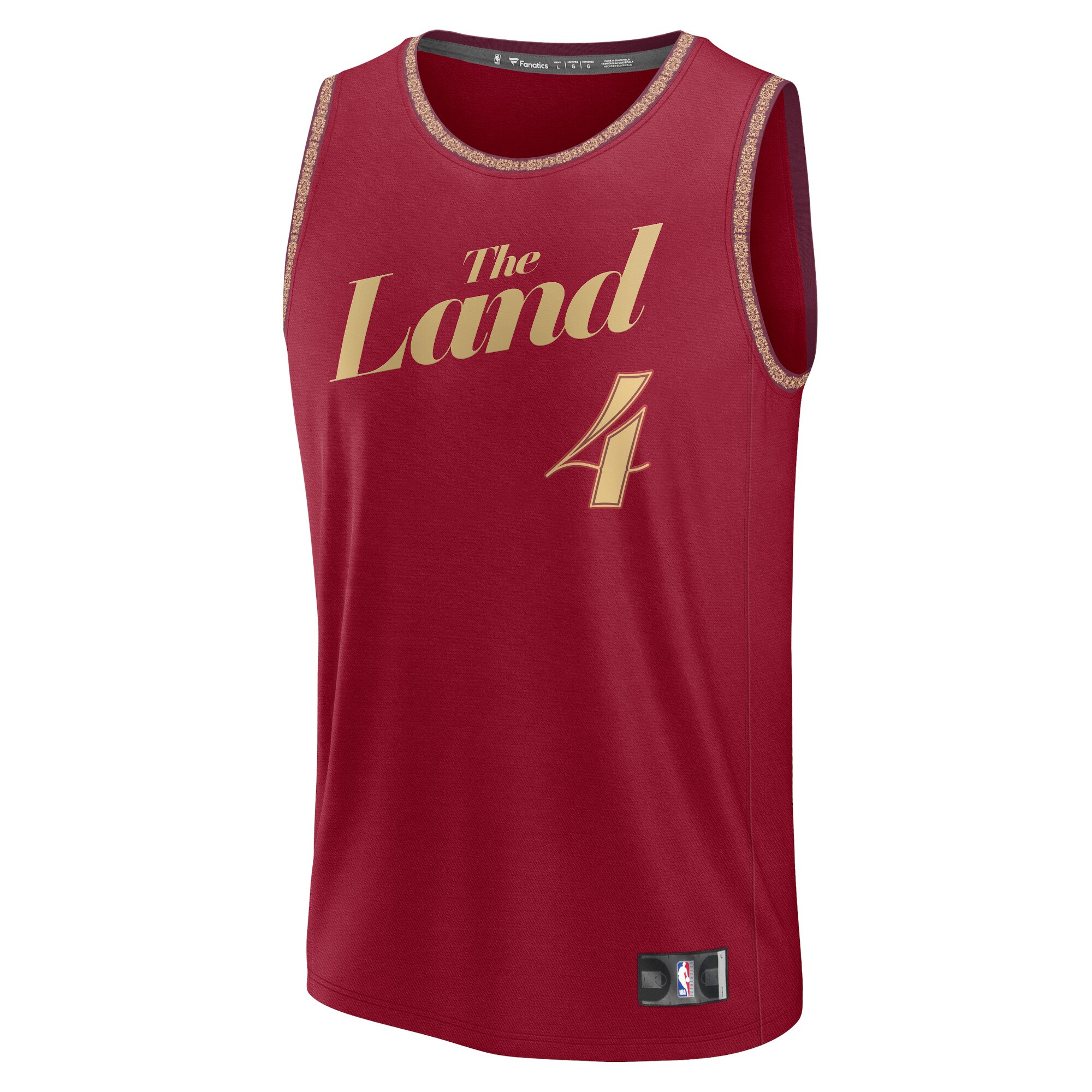 Alternative view of Evan Mobley Cleveland Cavaliers Fanatics Fast Break Jersey - Wine - City Edition
