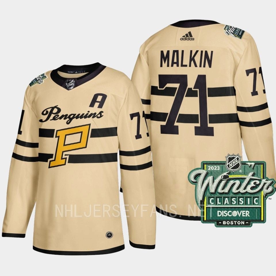Evgeni Malkin 71 Pittsburgh Penguins 2023 Winter Classic Cream Jersey - JS450 